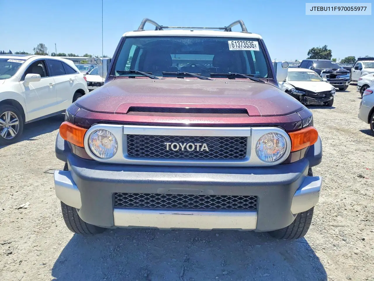 2007 Toyota Fj Cruiser Base VIN: JTEBU11F970055977 Lot: 61373536