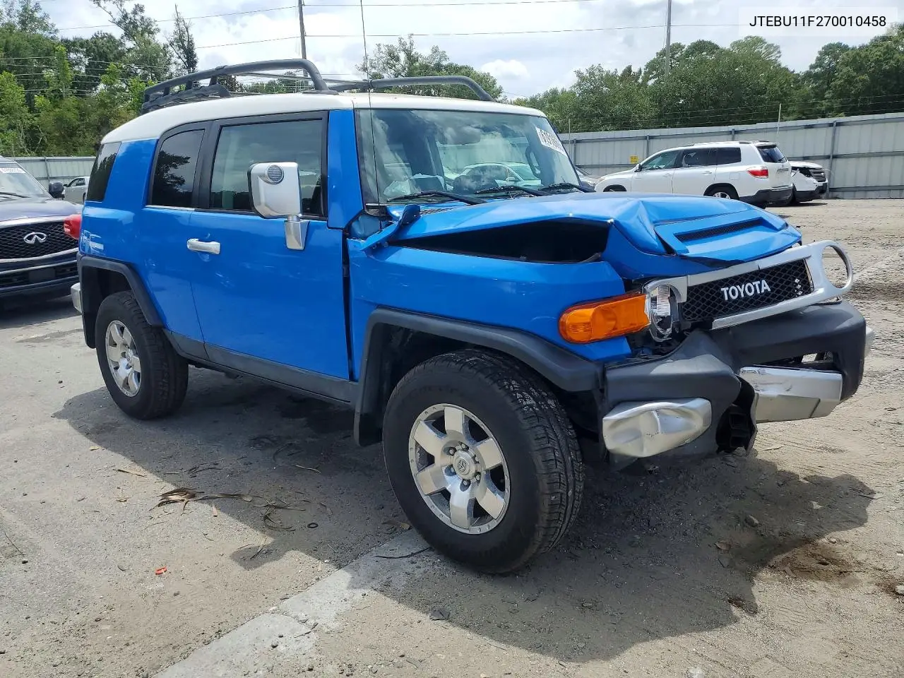 2007 Toyota Fj Cruiser Base VIN: JTEBU11F270010458 Lot: 61916696