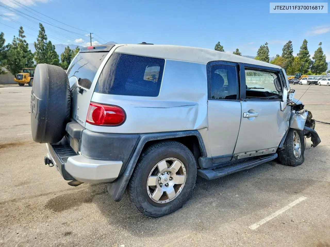 2007 Toyota Fj Cruiser Base VIN: JTEZU11F370016817 Lot: 62067936
