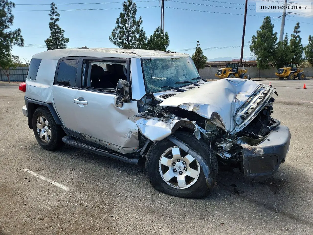 2007 Toyota Fj Cruiser Base VIN: JTEZU11F370016817 Lot: 62067936