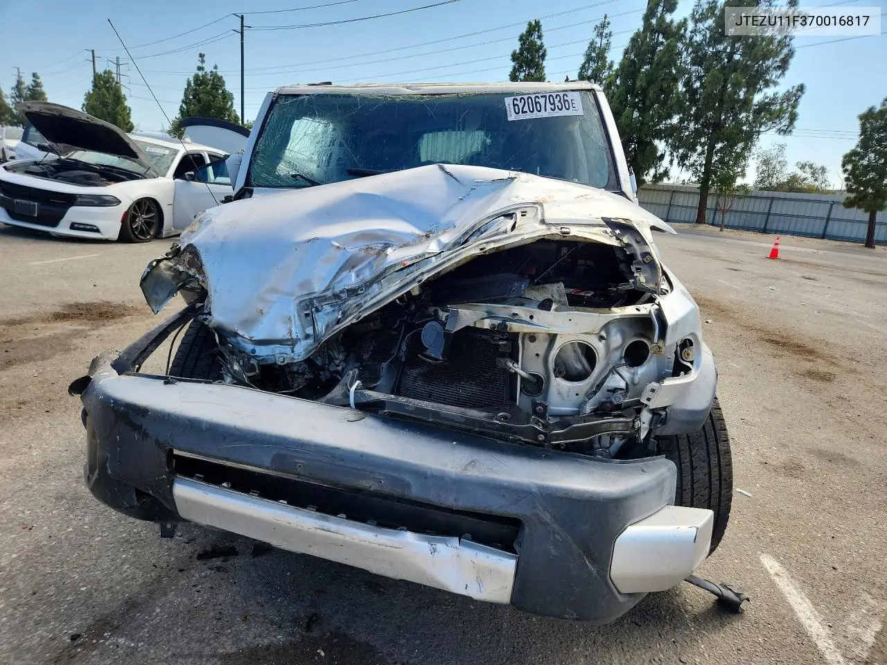 2007 Toyota Fj Cruiser Base VIN: JTEZU11F370016817 Lot: 62067936