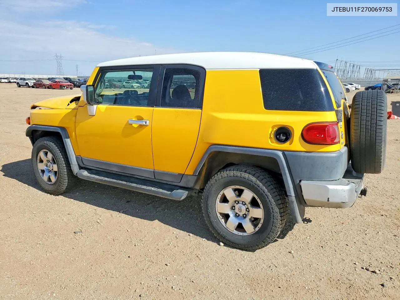 2007 Toyota Fj Cruiser VIN: JTEBU11F270069753 Lot: 62130516