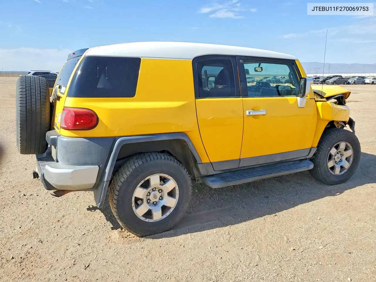 2007 Toyota Fj Cruiser VIN: JTEBU11F270069753 Lot: 62130516