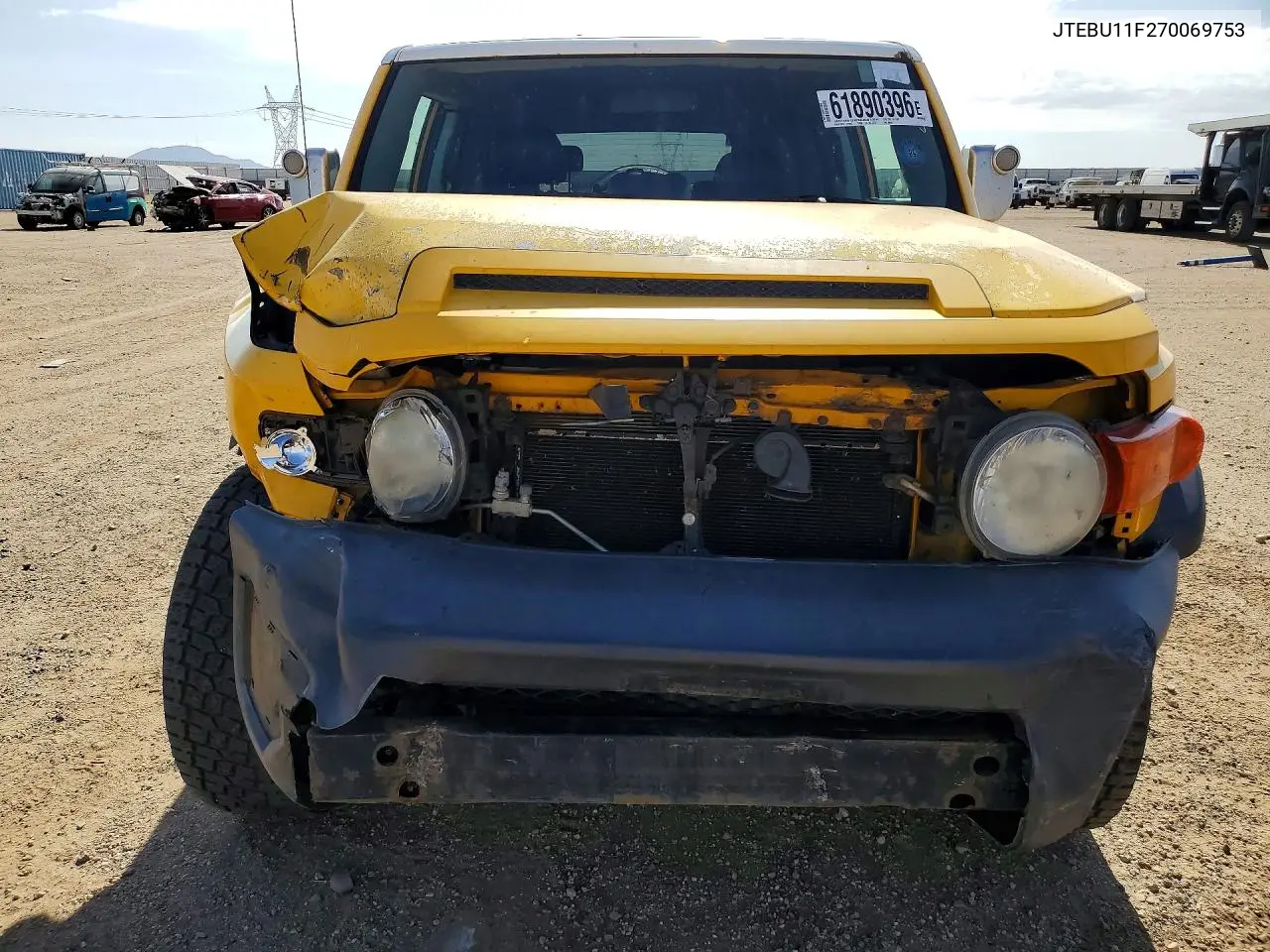 2007 Toyota Fj Cruiser VIN: JTEBU11F270069753 Lot: 62130516