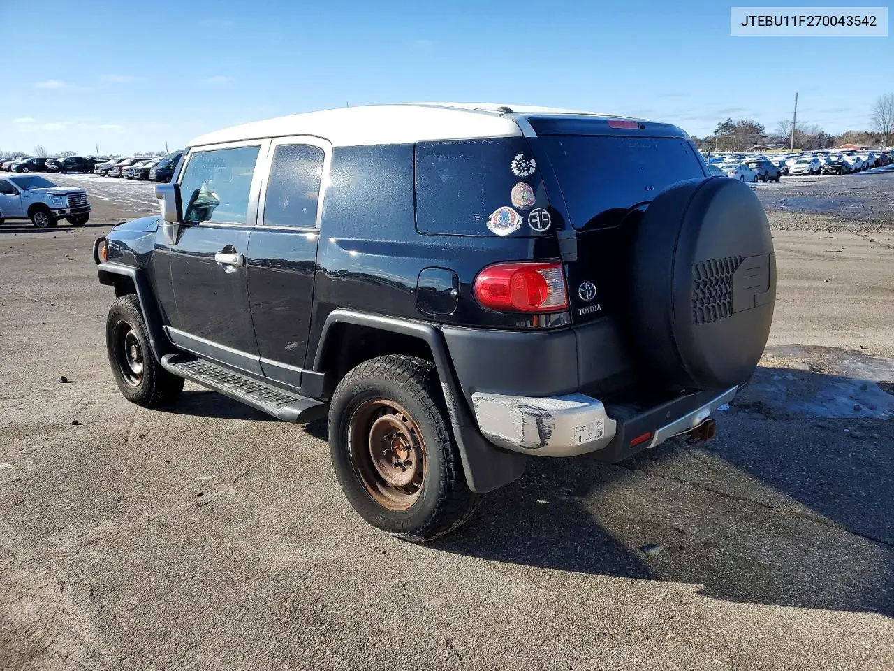 2007 Toyota Fj Cruiser VIN: JTEBU11F270043542 Lot: 73714995