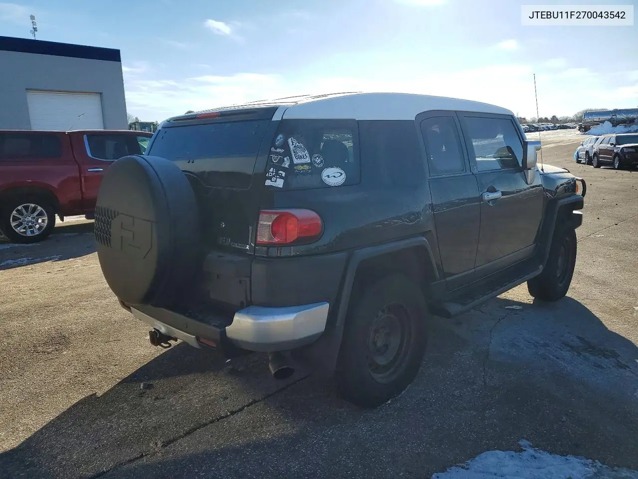 2007 Toyota Fj Cruiser VIN: JTEBU11F270043542 Lot: 73714995