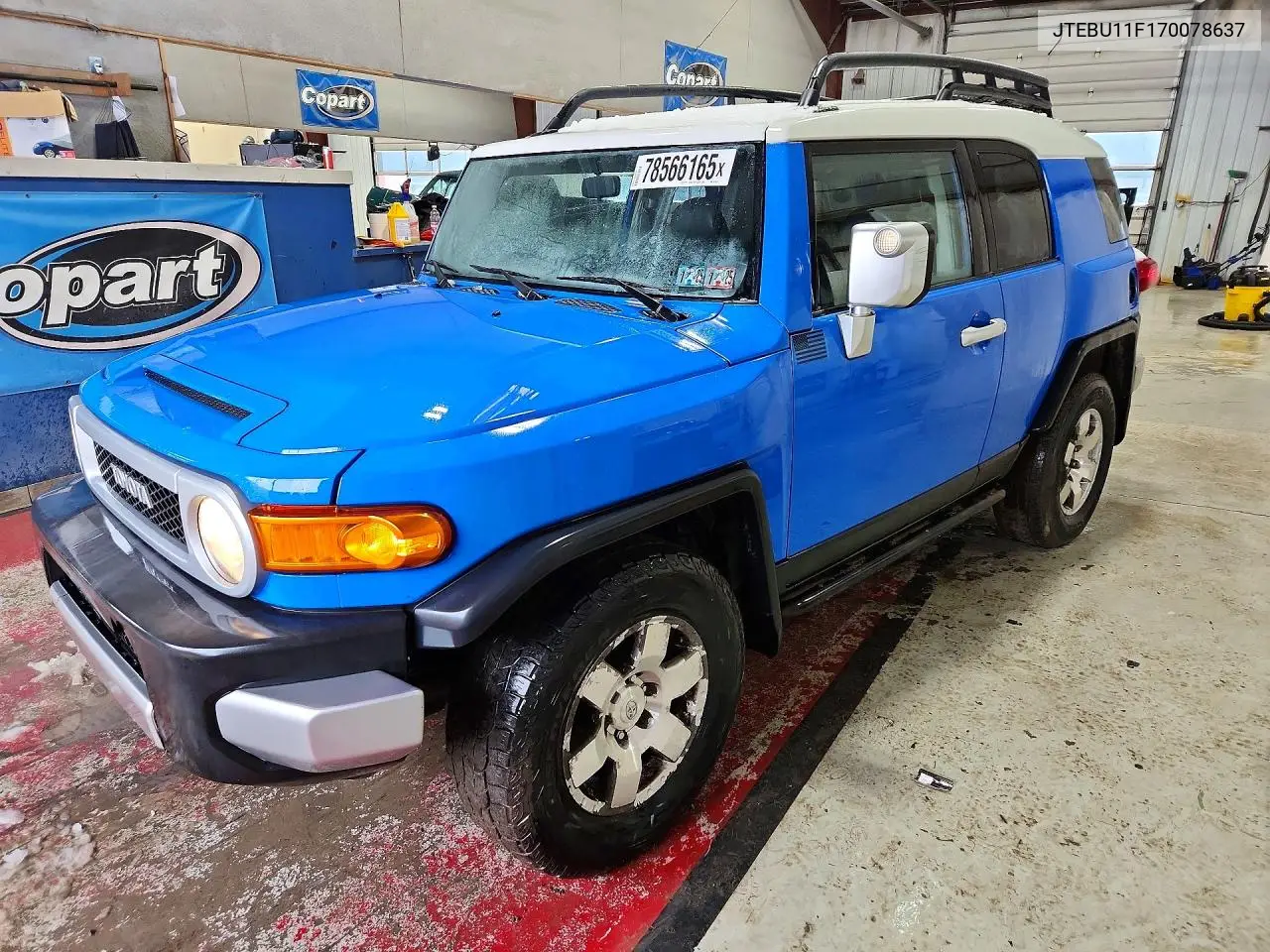 2007 Toyota Fj Cruiser Base VIN: JTEBU11F170078637 Lot: 78566165
