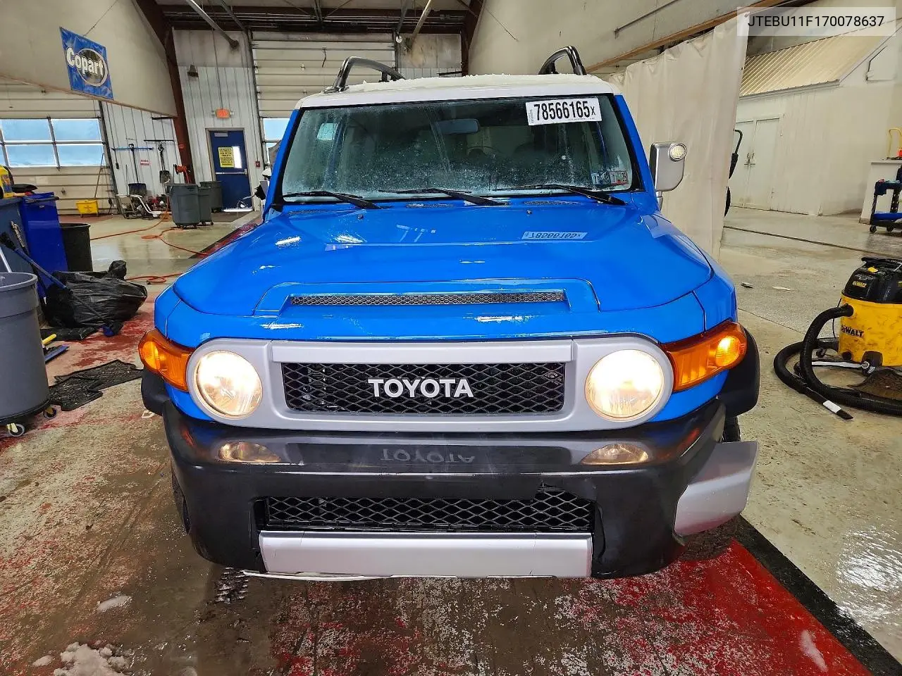 2007 Toyota Fj Cruiser Base VIN: JTEBU11F170078637 Lot: 78566165