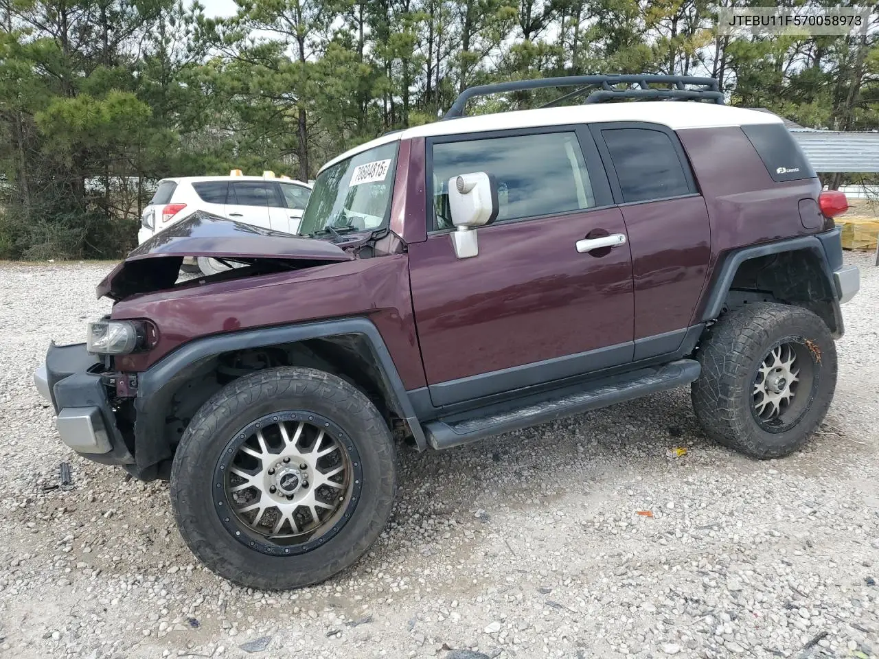2007 Toyota Fj Cruiser Base VIN: JTEBU11F570058973 Lot: 78604815