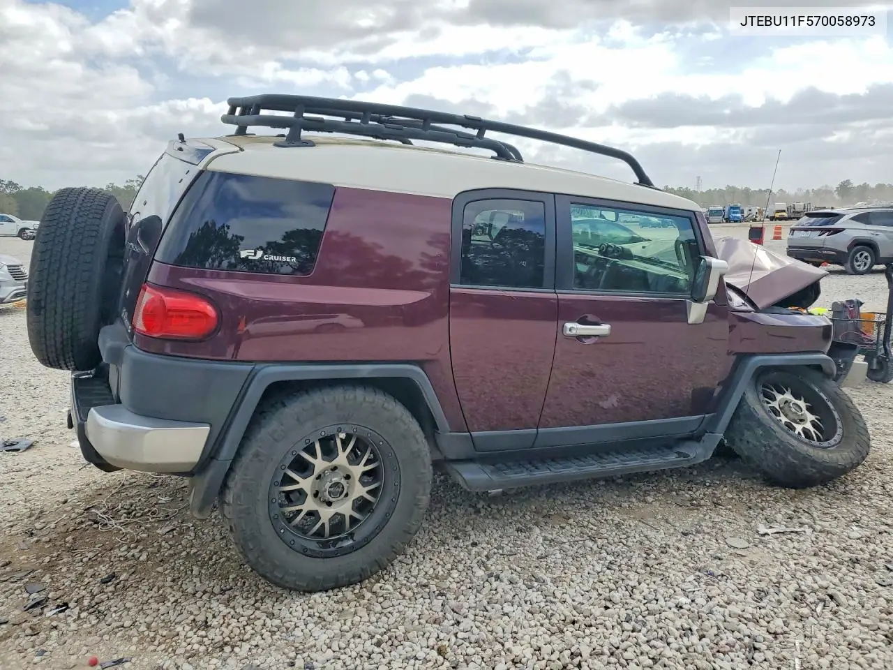 2007 Toyota Fj Cruiser Base VIN: JTEBU11F570058973 Lot: 78604815