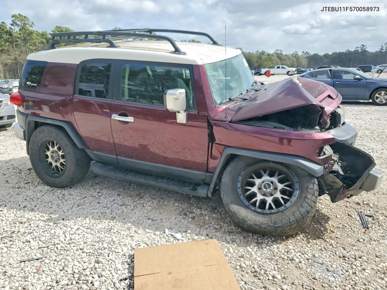 2007 Toyota Fj Cruiser Base VIN: JTEBU11F570058973 Lot: 78604815