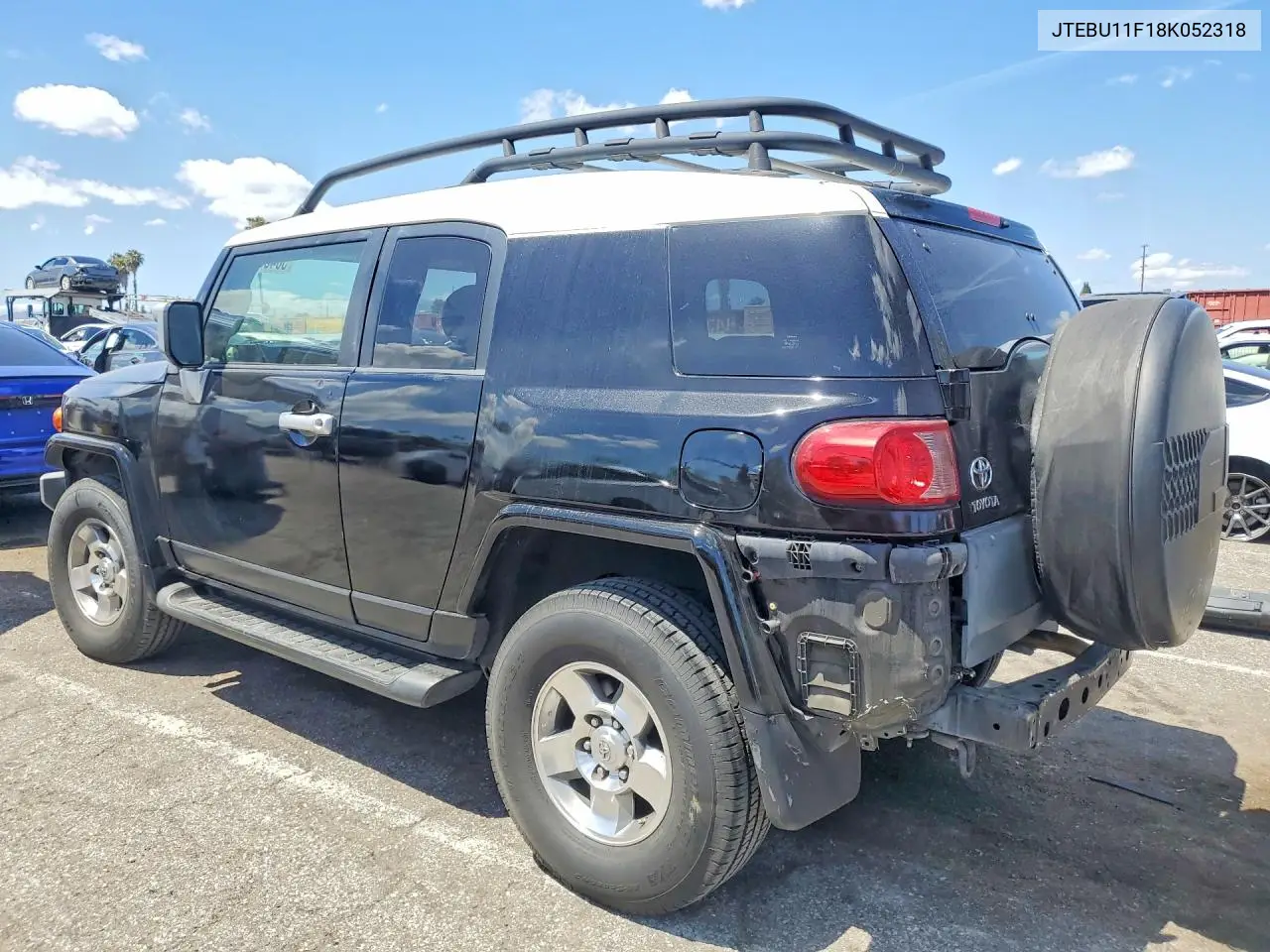 2008 Toyota Fj Cruiser Base VIN: JTEBU11F18K052318 Lot: 50438696