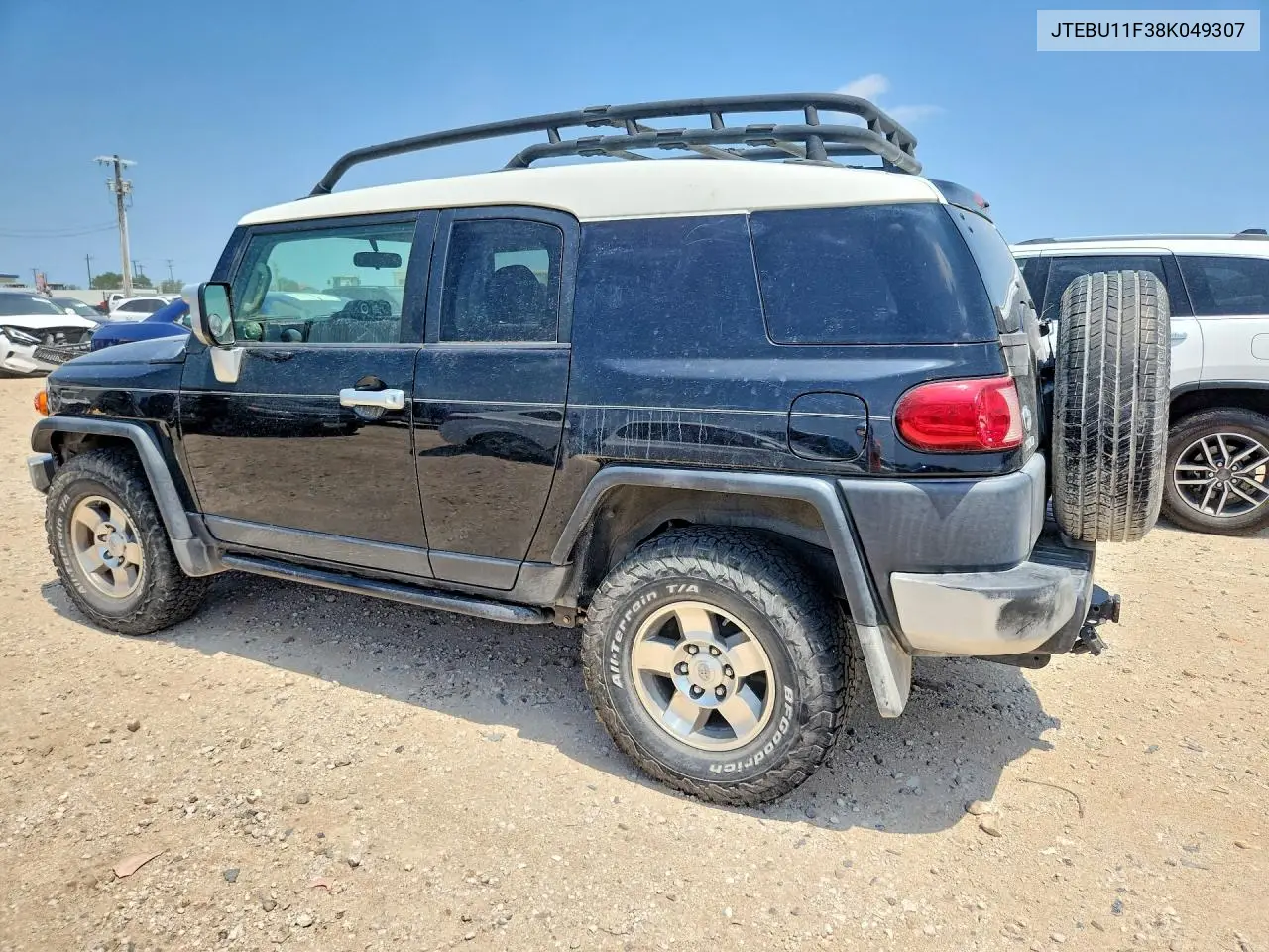 2008 Toyota Fj Cruiser Base VIN: JTEBU11F38K049307 Lot: 53366886