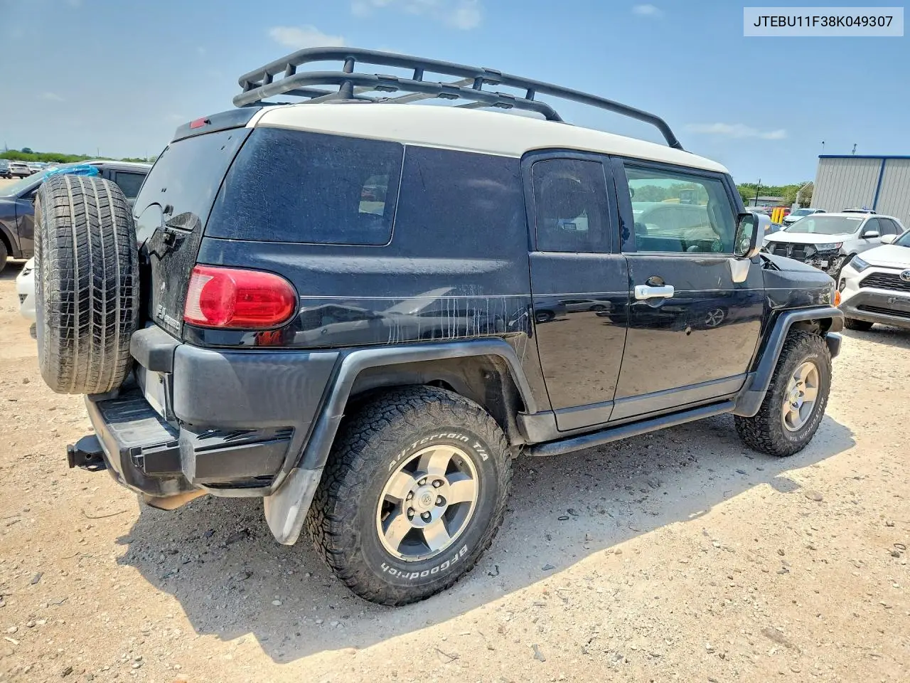 2008 Toyota Fj Cruiser Base VIN: JTEBU11F38K049307 Lot: 53366886