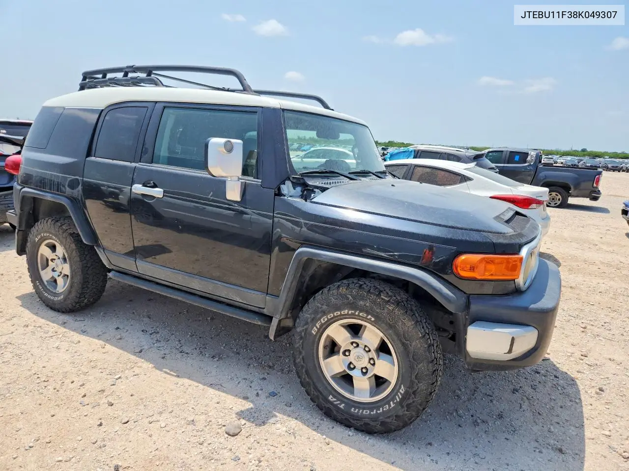 2008 Toyota Fj Cruiser Base VIN: JTEBU11F38K049307 Lot: 53366886