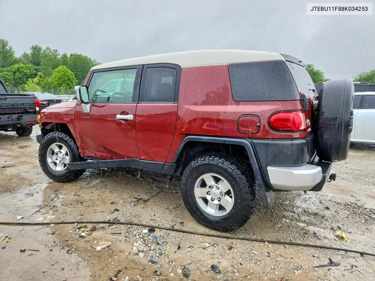 2008 Toyota Fj Cruiser Base VIN: JTEBU11F88K034253 Lot: 54529006