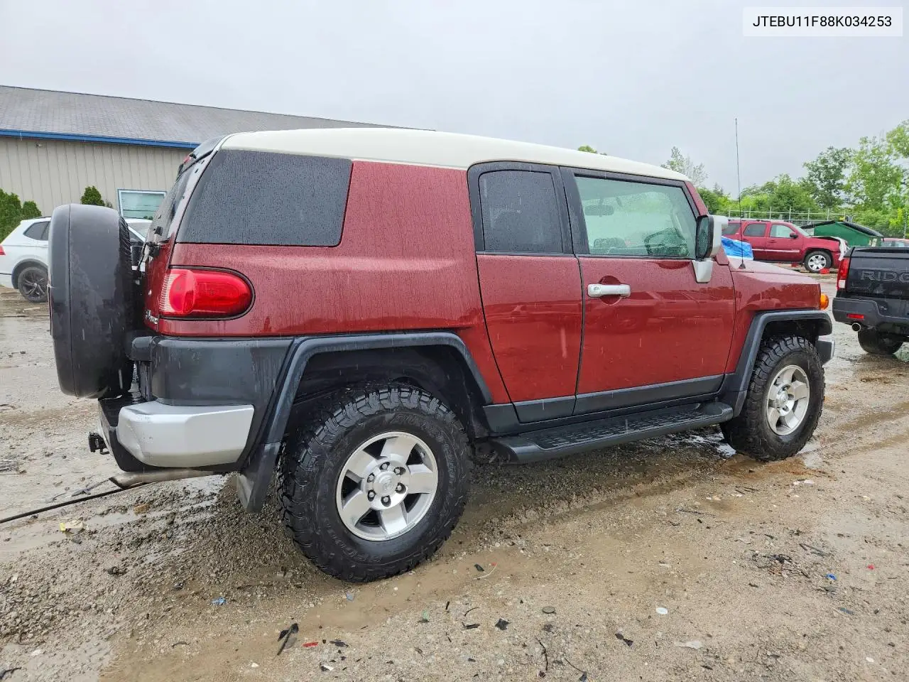 2008 Toyota Fj Cruiser Base VIN: JTEBU11F88K034253 Lot: 54529006
