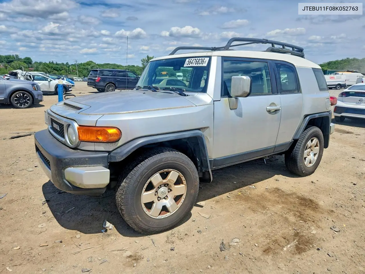 2008 Toyota Fj Cruiser VIN: JTEBU11F08K052763 Lot: 56476836