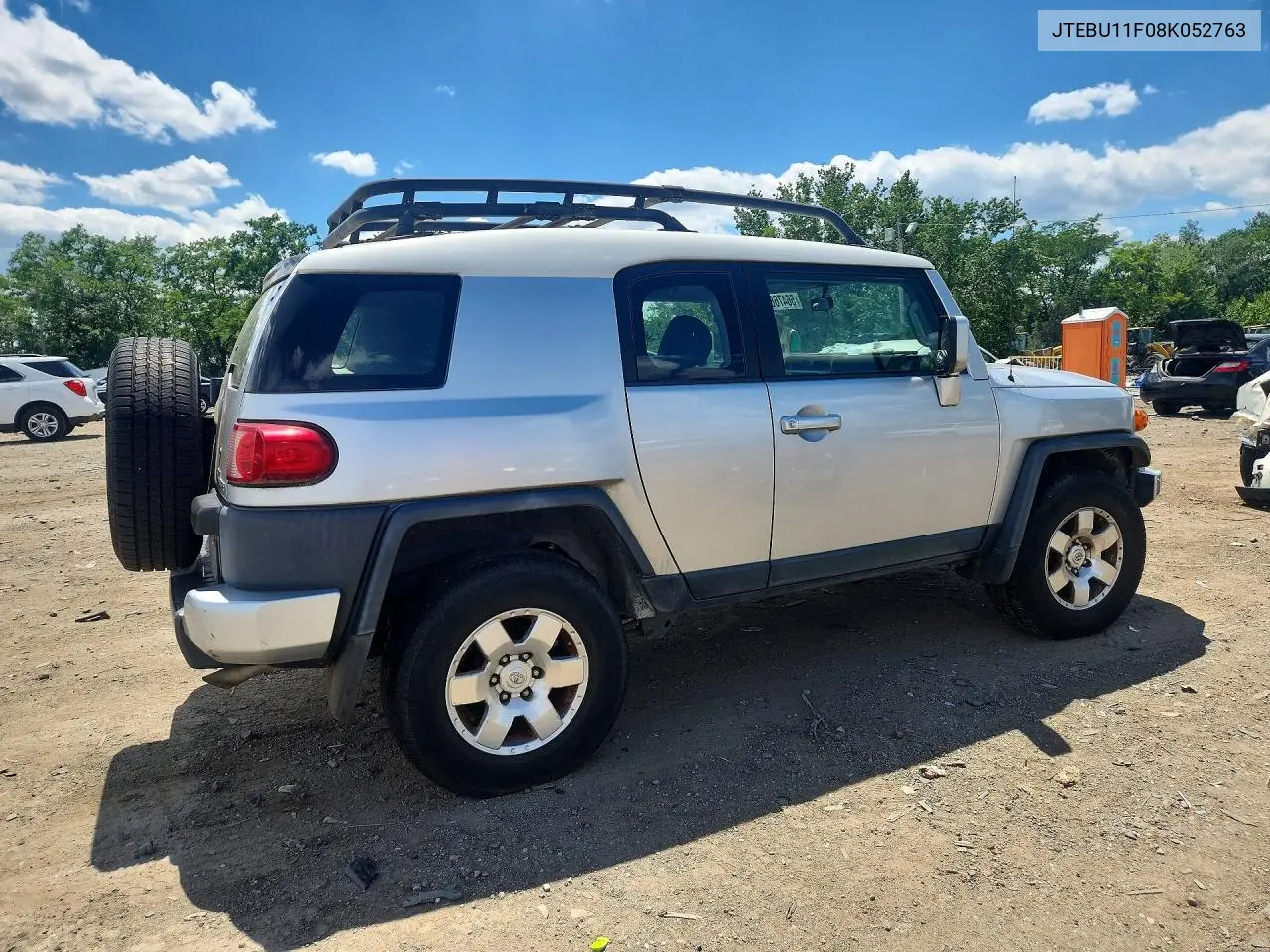 2008 Toyota Fj Cruiser VIN: JTEBU11F08K052763 Lot: 56476836