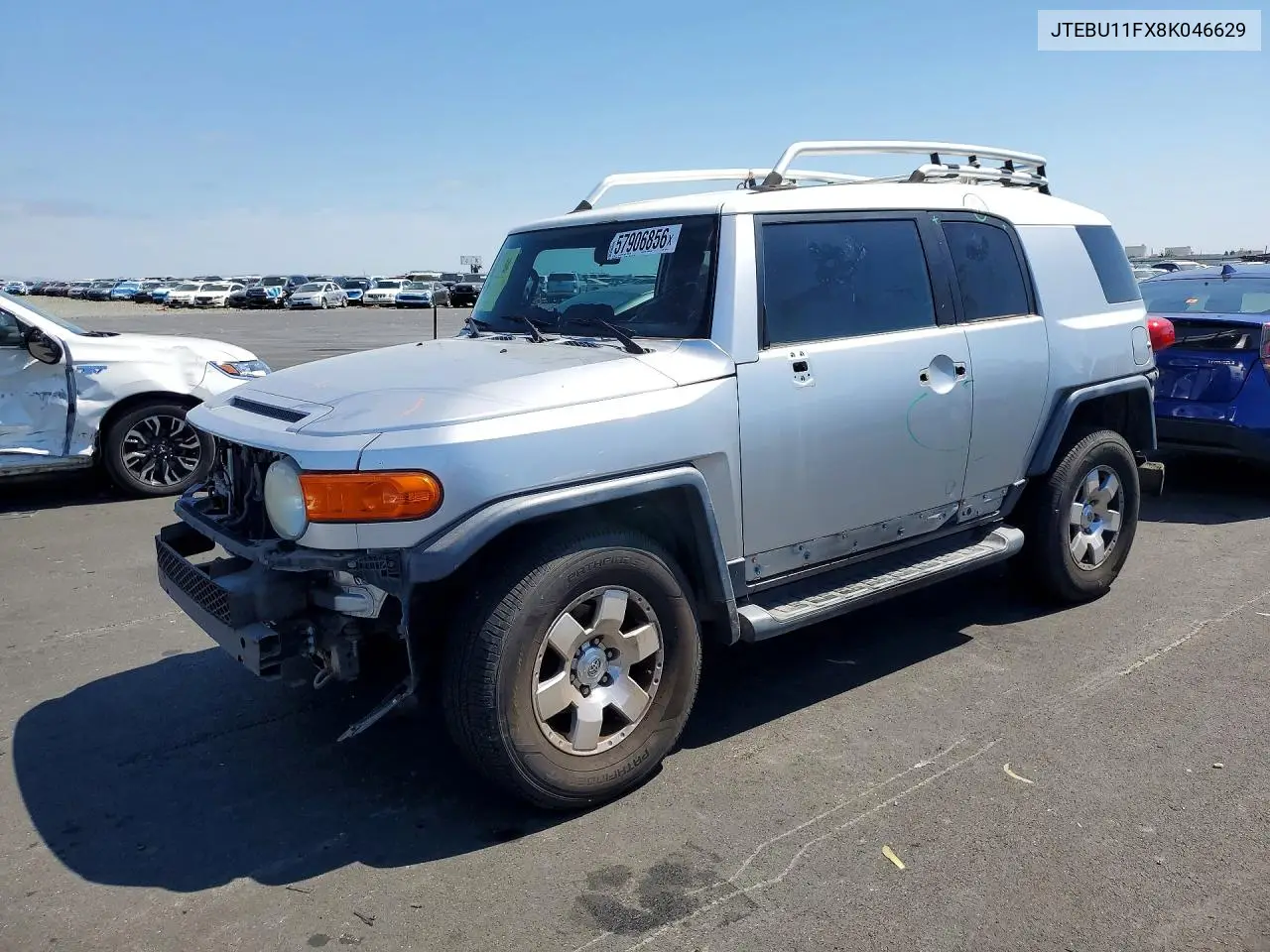 2008 Toyota Fj Cruiser Base VIN: JTEBU11FX8K046629 Lot: 57906856