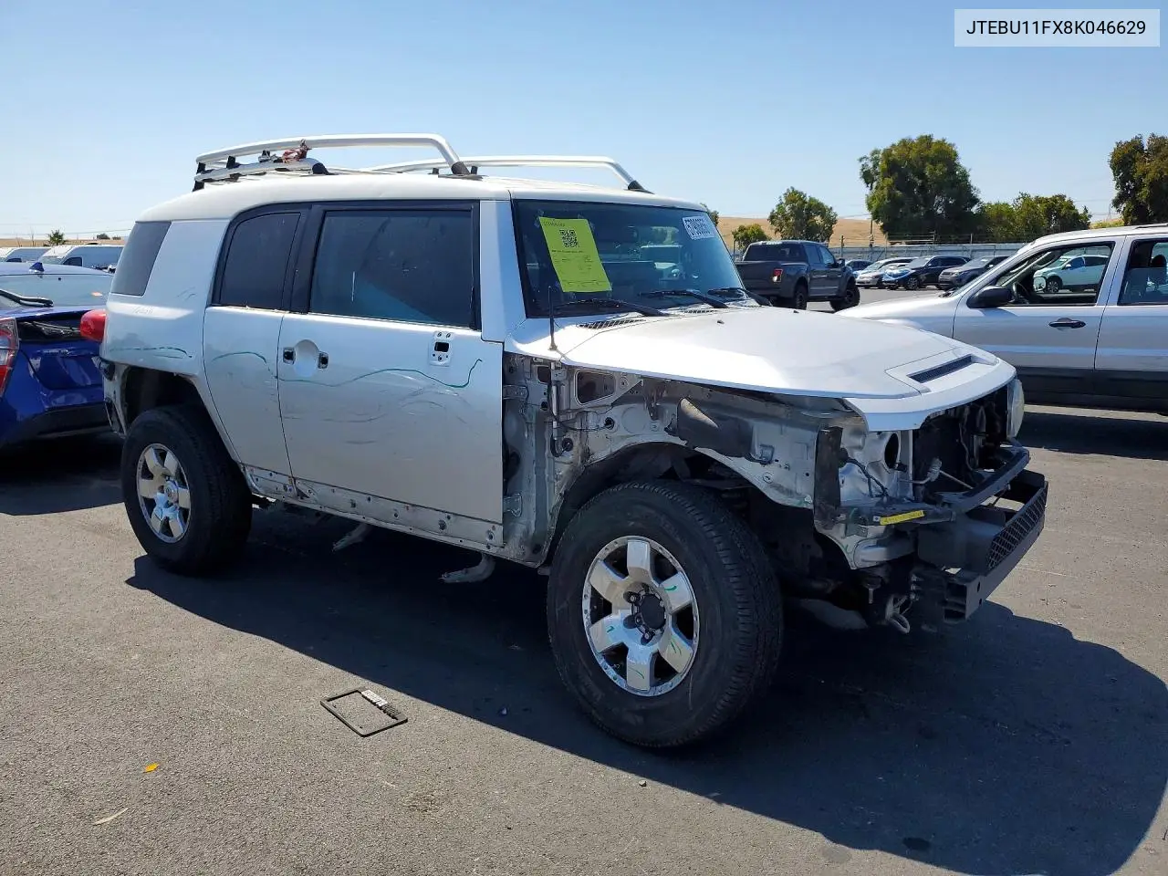 2008 Toyota Fj Cruiser Base VIN: JTEBU11FX8K046629 Lot: 57906856