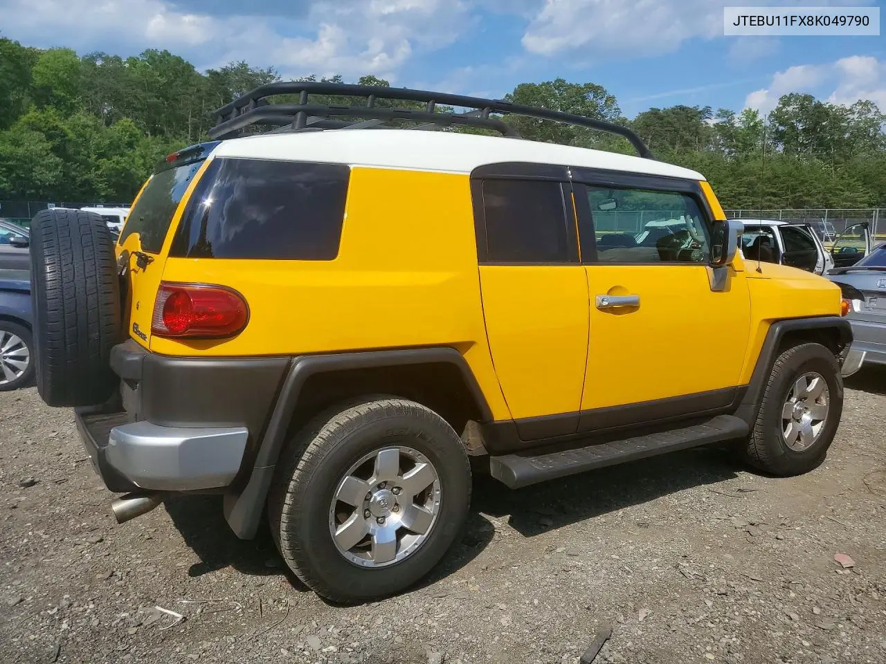 2008 Toyota Fj Cruiser Base VIN: JTEBU11FX8K049790 Lot: 58680326