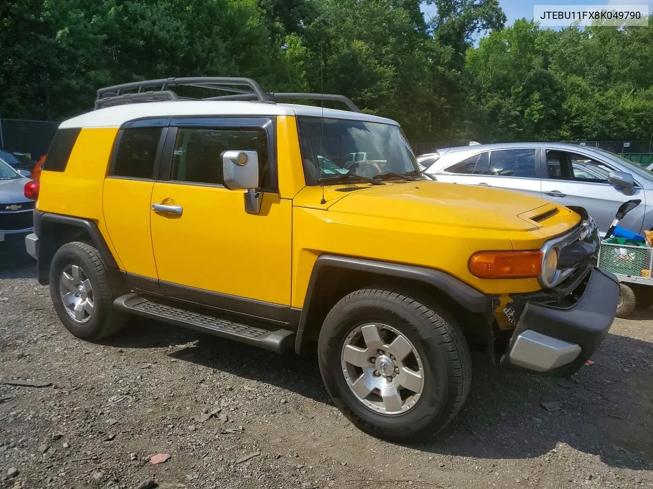 2008 Toyota Fj Cruiser Base VIN: JTEBU11FX8K049790 Lot: 58680326