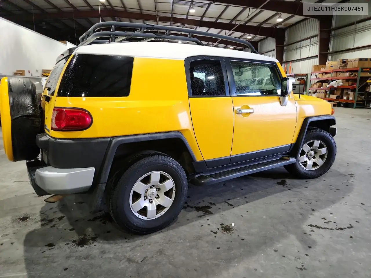 2008 Toyota Fj Cruiser Base VIN: JTEZU11F08K007451 Lot: 61021966