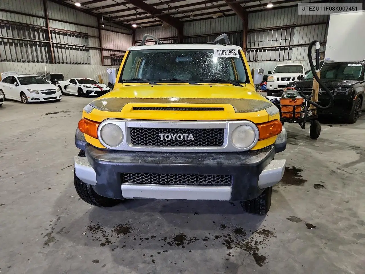 2008 Toyota Fj Cruiser Base VIN: JTEZU11F08K007451 Lot: 61021966