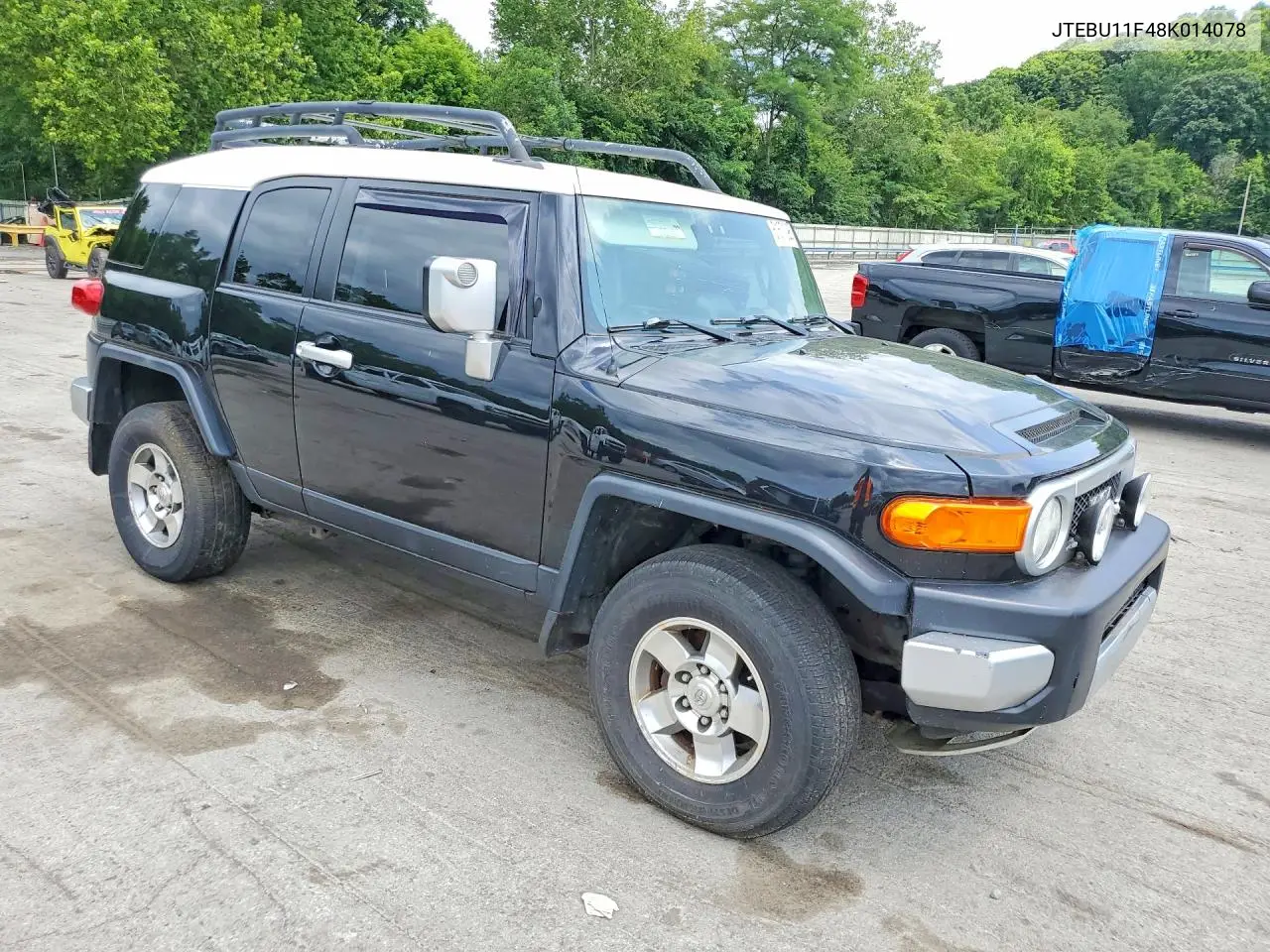 2008 Toyota Fj Cruiser Base VIN: JTEBU11F48K014078 Lot: 61671096