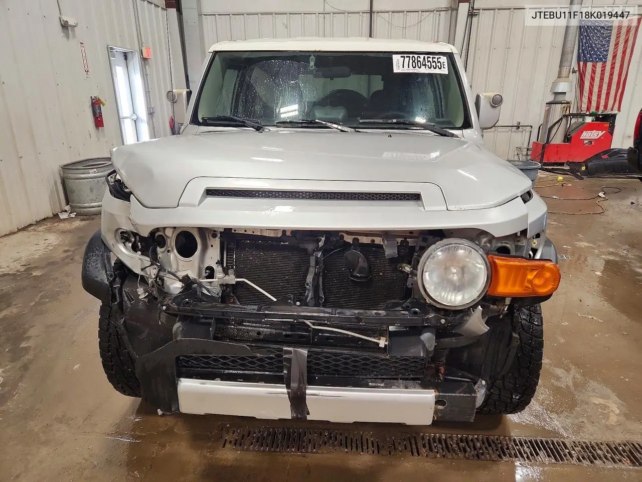 2008 Toyota Fj Cruiser VIN: JTEBU11F18K019447 Lot: 77864555