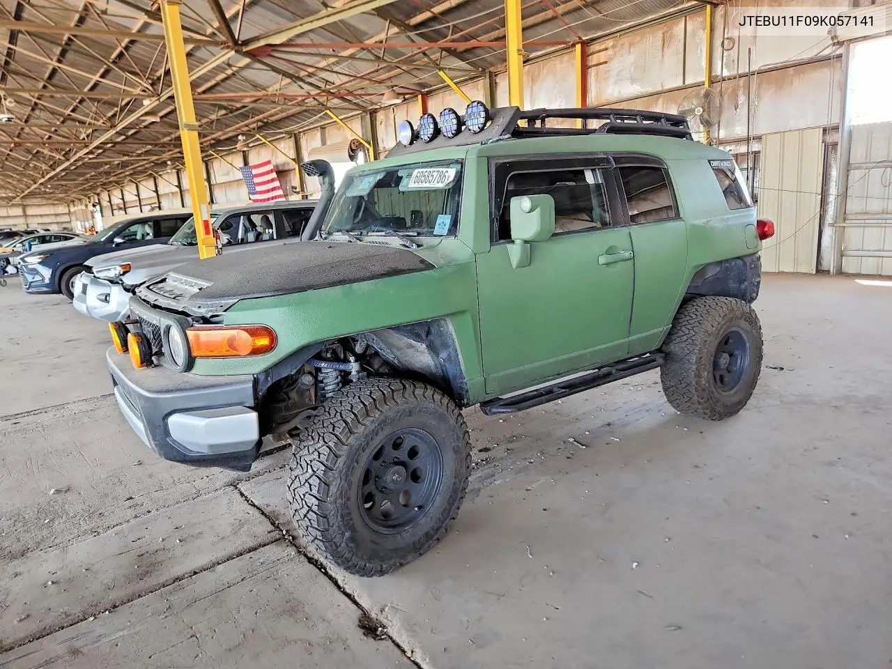2009 Toyota Fj Cruiser Base VIN: JTEBU11F09K057141 Lot: 60585786