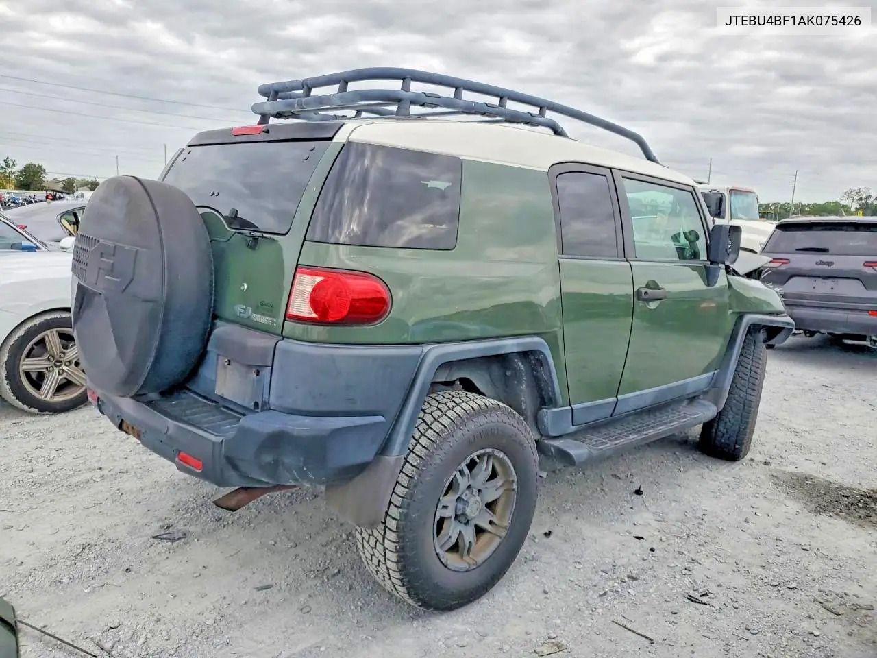 2010 Toyota Fj Cruiser Base VIN: JTEBU4BF1AK075426 Lot: 58115286
