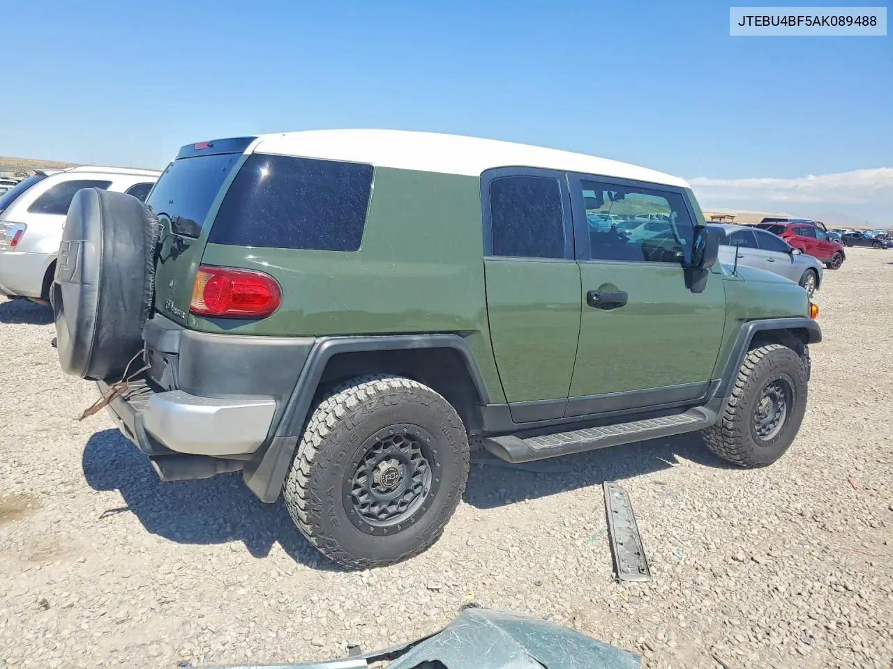 2010 Toyota Fj Cruiser Base VIN: JTEBU4BF5AK089488 Lot: 60088596