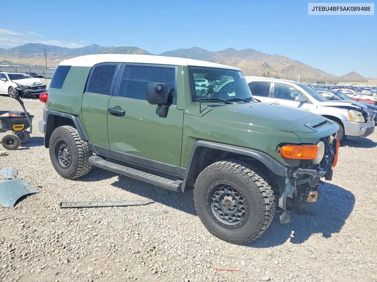 2010 Toyota Fj Cruiser Base VIN: JTEBU4BF5AK089488 Lot: 60088596