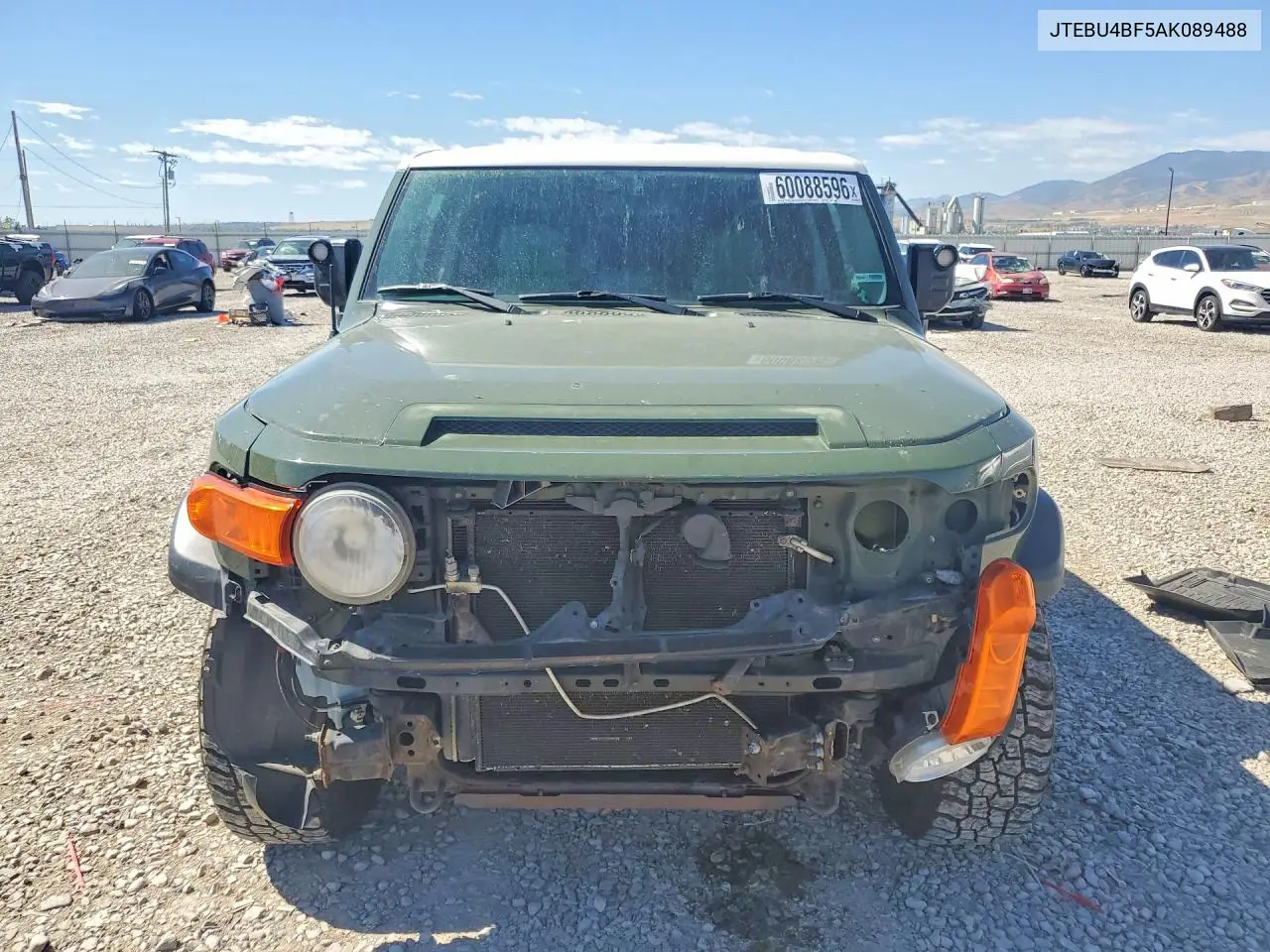 2010 Toyota Fj Cruiser Base VIN: JTEBU4BF5AK089488 Lot: 60088596