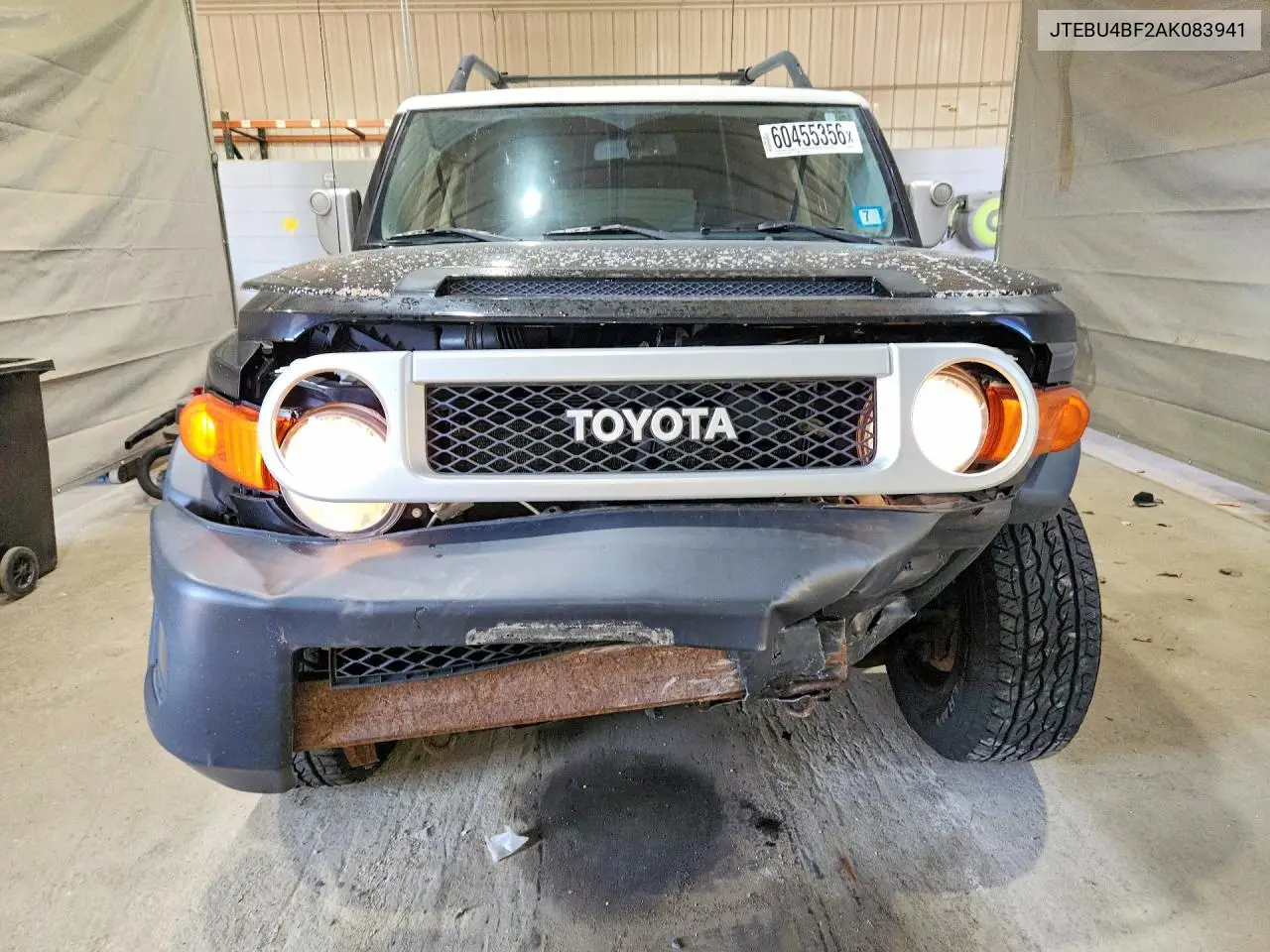 2010 Toyota Fj Cruiser Base VIN: JTEBU4BF2AK083941 Lot: 60455356