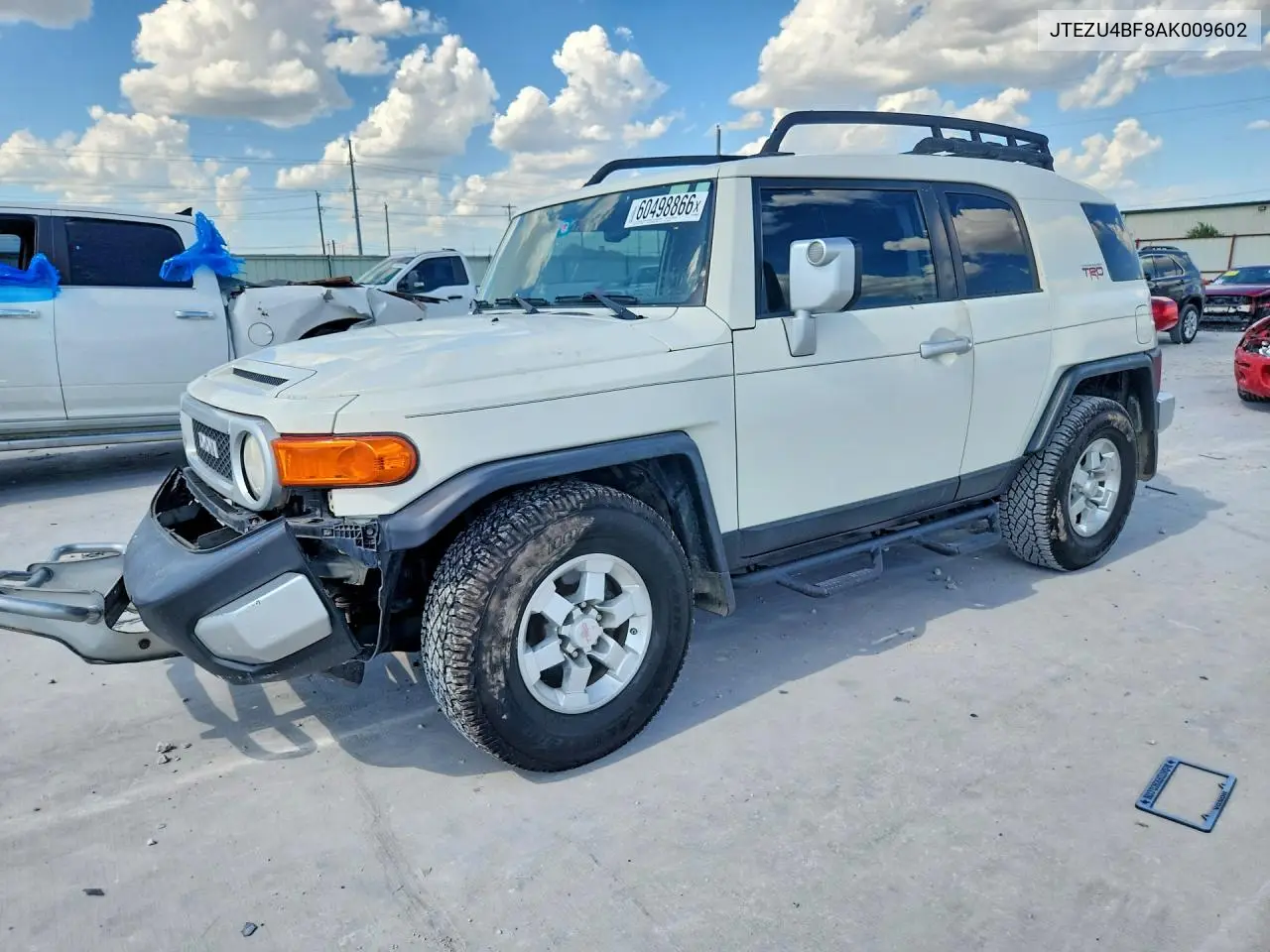 2010 Toyota Fj Cruiser Base VIN: JTEZU4BF8AK009602 Lot: 60498866