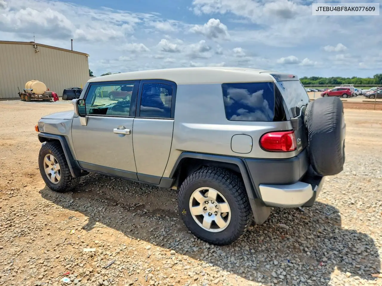 2010 Toyota Fj Cruiser Base VIN: JTEBU4BF8AK077609 Lot: 61704336