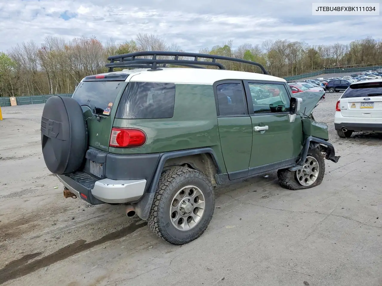 2011 Toyota Fj Cruiser Base VIN: JTEBU4BFXBK111034 Lot: 50494636