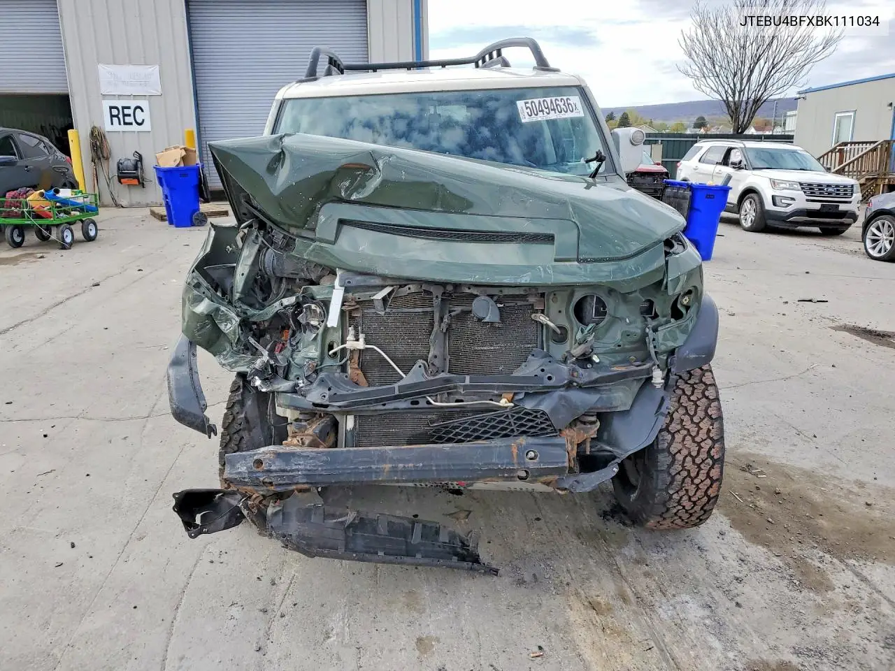 2011 Toyota Fj Cruiser Base VIN: JTEBU4BFXBK111034 Lot: 50494636