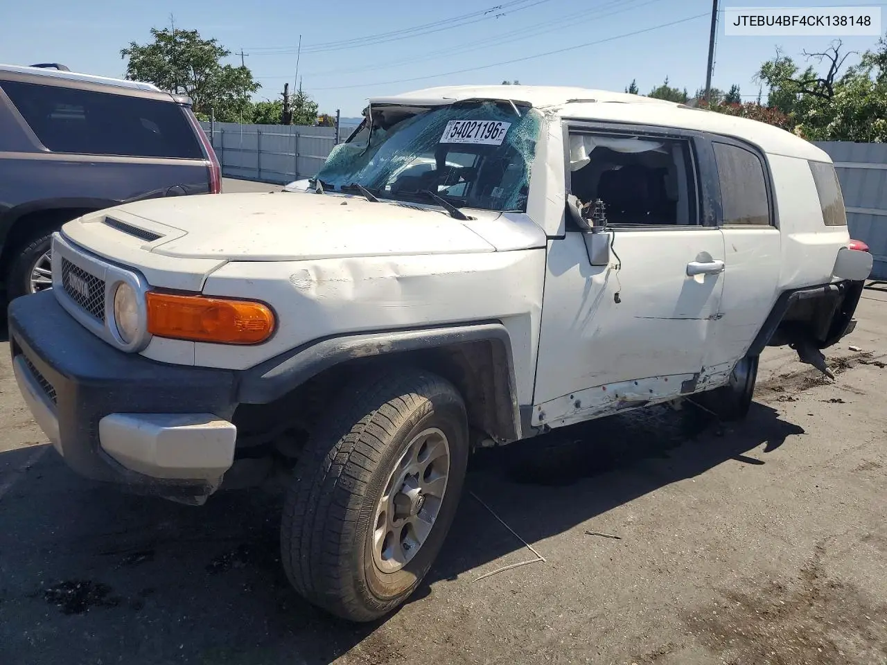 2011 Toyota Fj Cruiser Base VIN: JTEBU4BF4CK138148 Lot: 54021196