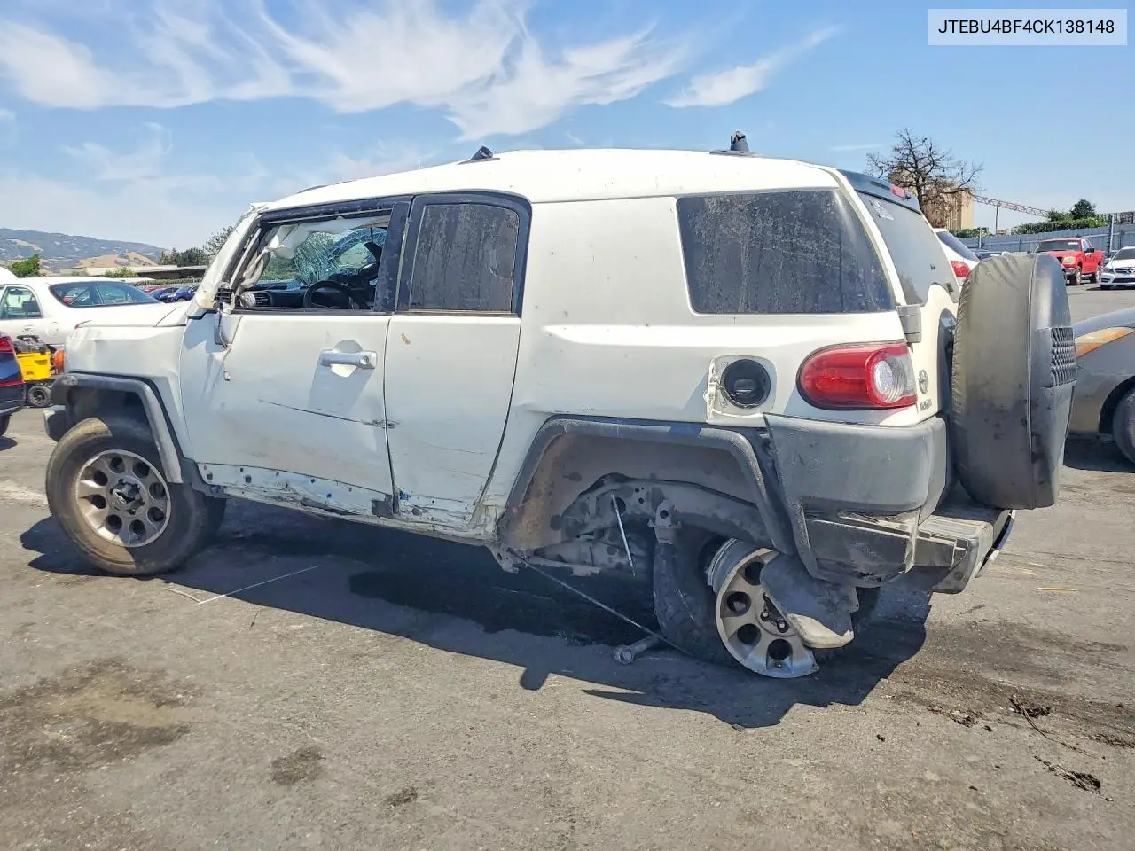 2011 Toyota Fj Cruiser Base VIN: JTEBU4BF4CK138148 Lot: 54021196