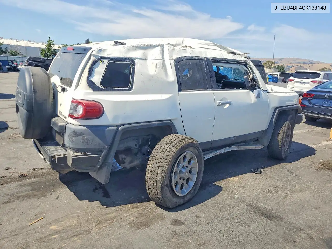 2011 Toyota Fj Cruiser Base VIN: JTEBU4BF4CK138148 Lot: 54021196
