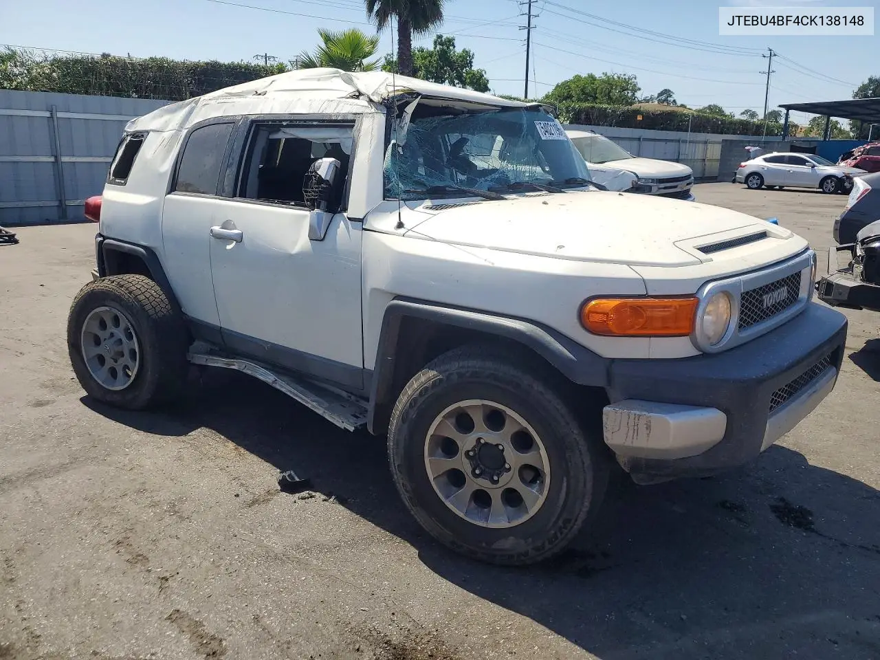2011 Toyota Fj Cruiser Base VIN: JTEBU4BF4CK138148 Lot: 54021196