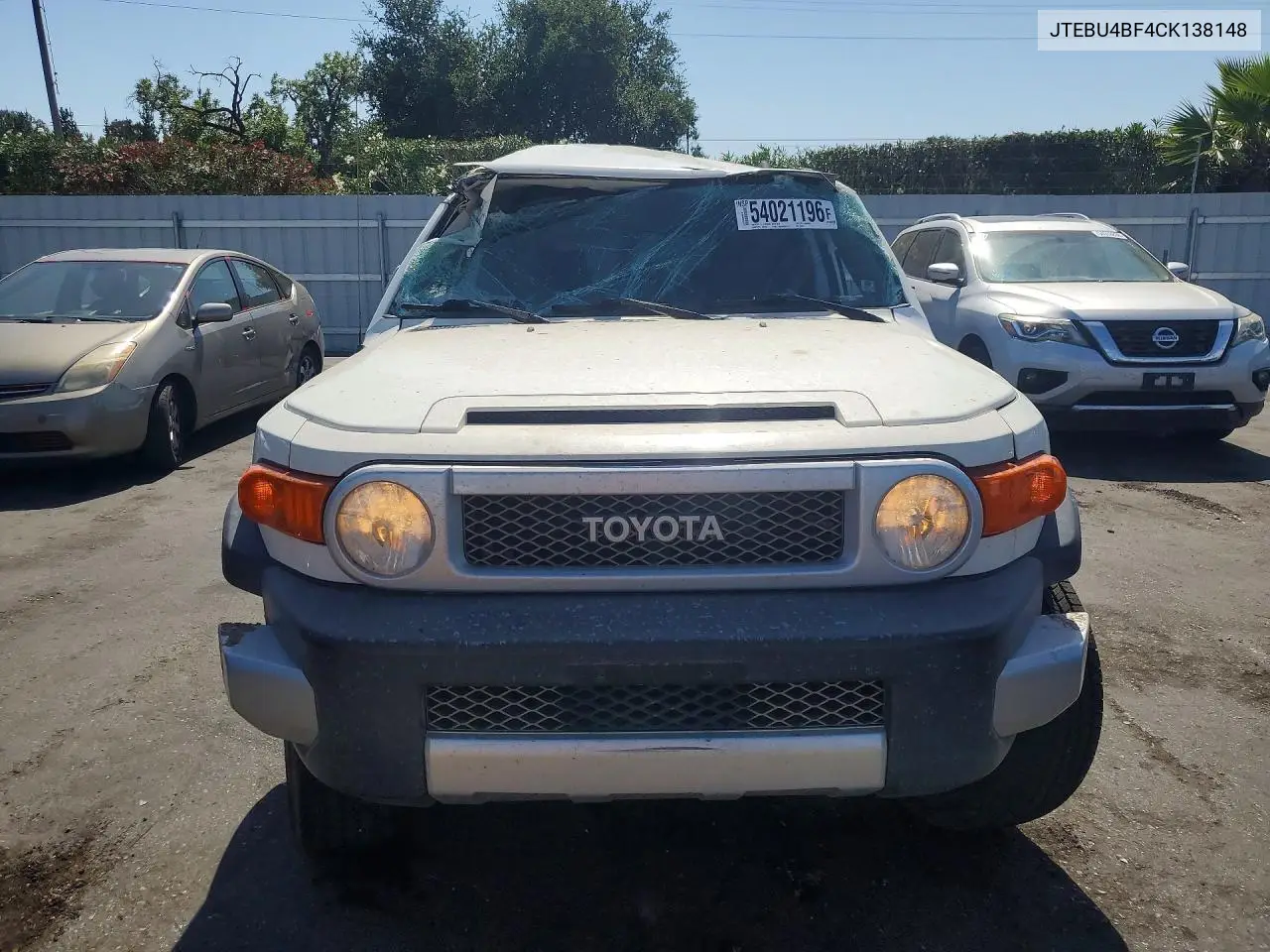 2011 Toyota Fj Cruiser Base VIN: JTEBU4BF4CK138148 Lot: 54021196