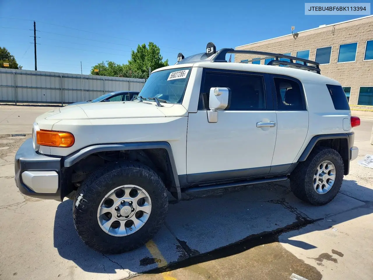 2011 Toyota Fj Cruiser Base VIN: JTEBU4BF6BK113394 Lot: 56827286