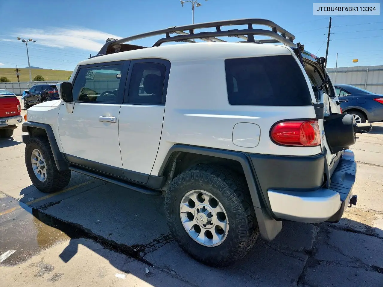 2011 Toyota Fj Cruiser Base VIN: JTEBU4BF6BK113394 Lot: 56827286