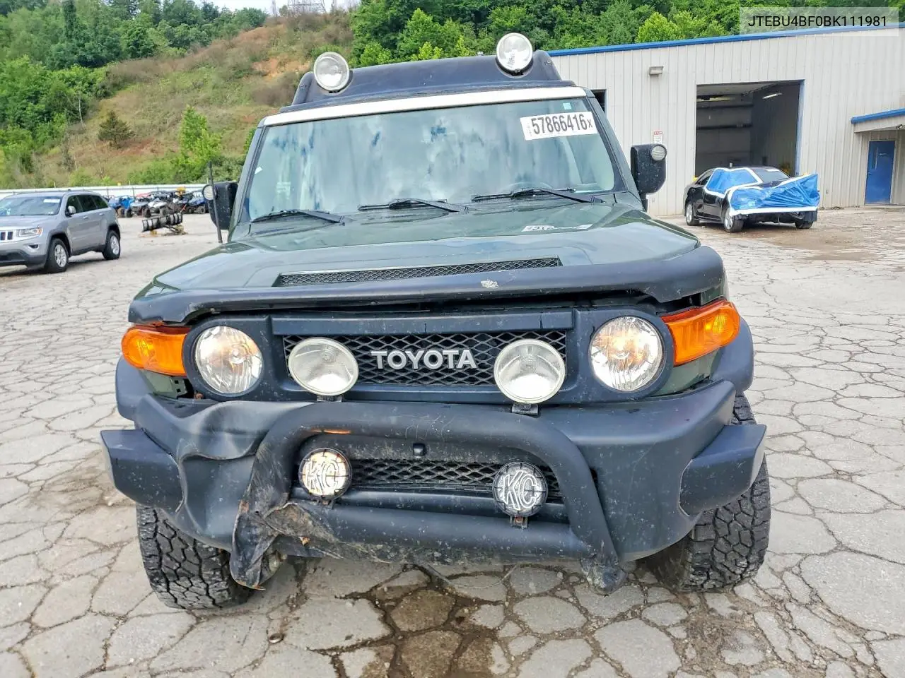 2011 Toyota Fj Cruiser Base VIN: JTEBU4BF0BK111981 Lot: 57866416