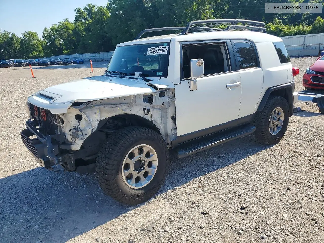2011 Toyota Fj Cruiser Base VIN: JTEBU4BFXBK101975 Lot: 60693986